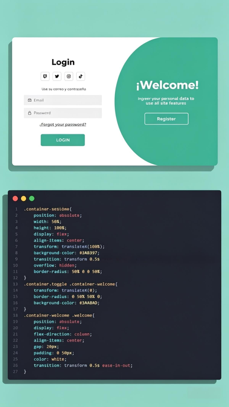 Sliding Login & Registration Form: HTML + CSS Step-by-Step Guide 2 Build a modern animated login form with HTML, CSS, and smooth transitions. Full tutorial, code example, and customization tips for web developers.