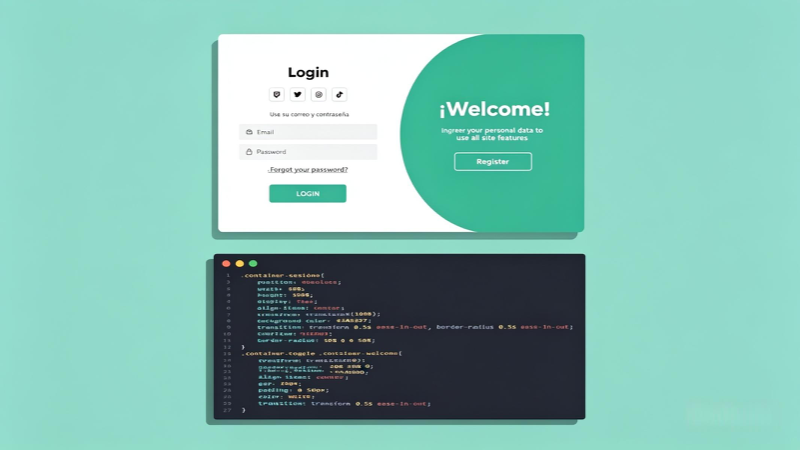 Sliding Login & Registration Form: HTML + CSS Step-by-Step Guide 1 Sliding Login & Registration Form: HTML + CSS Step-by-Step Guide